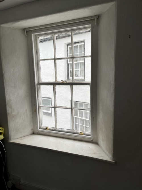 A traditional sash window restored by JHC